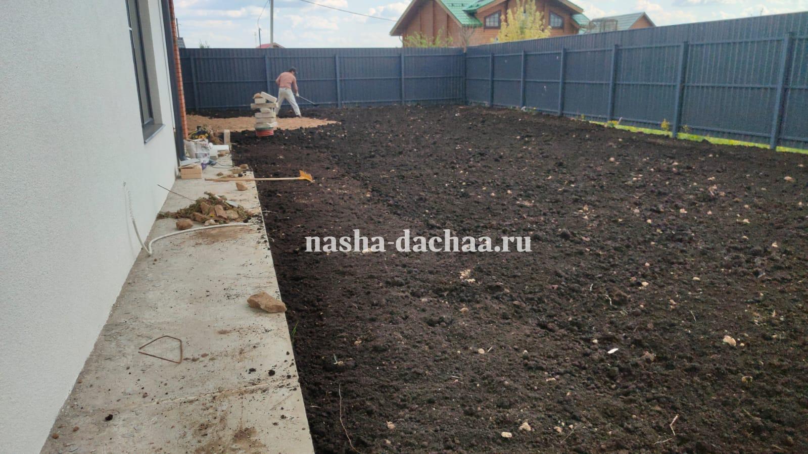 Выравнивание участка под газон в Пушкино